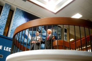 President James Henry Russell and H. Ross Perot strengthened their relationship because of their shared interest in the college.