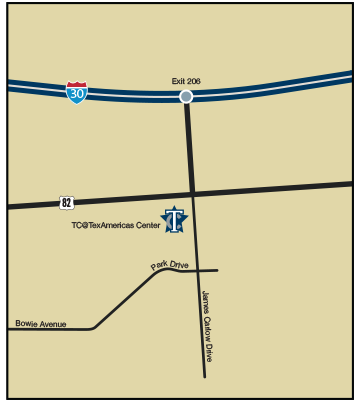 TC@TexAmericas Center Map