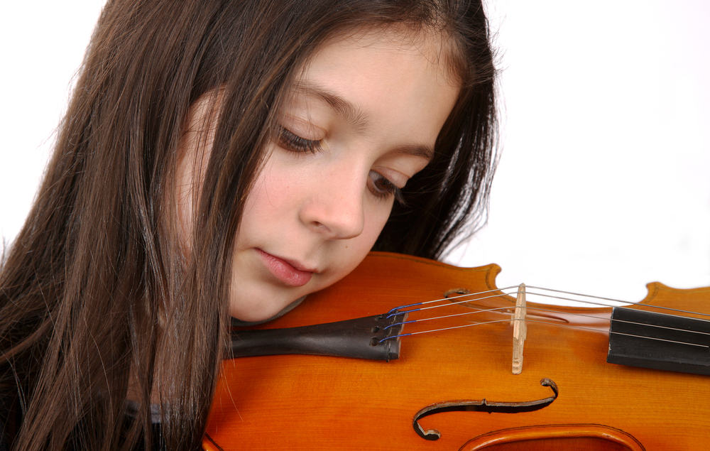 Girl with violin