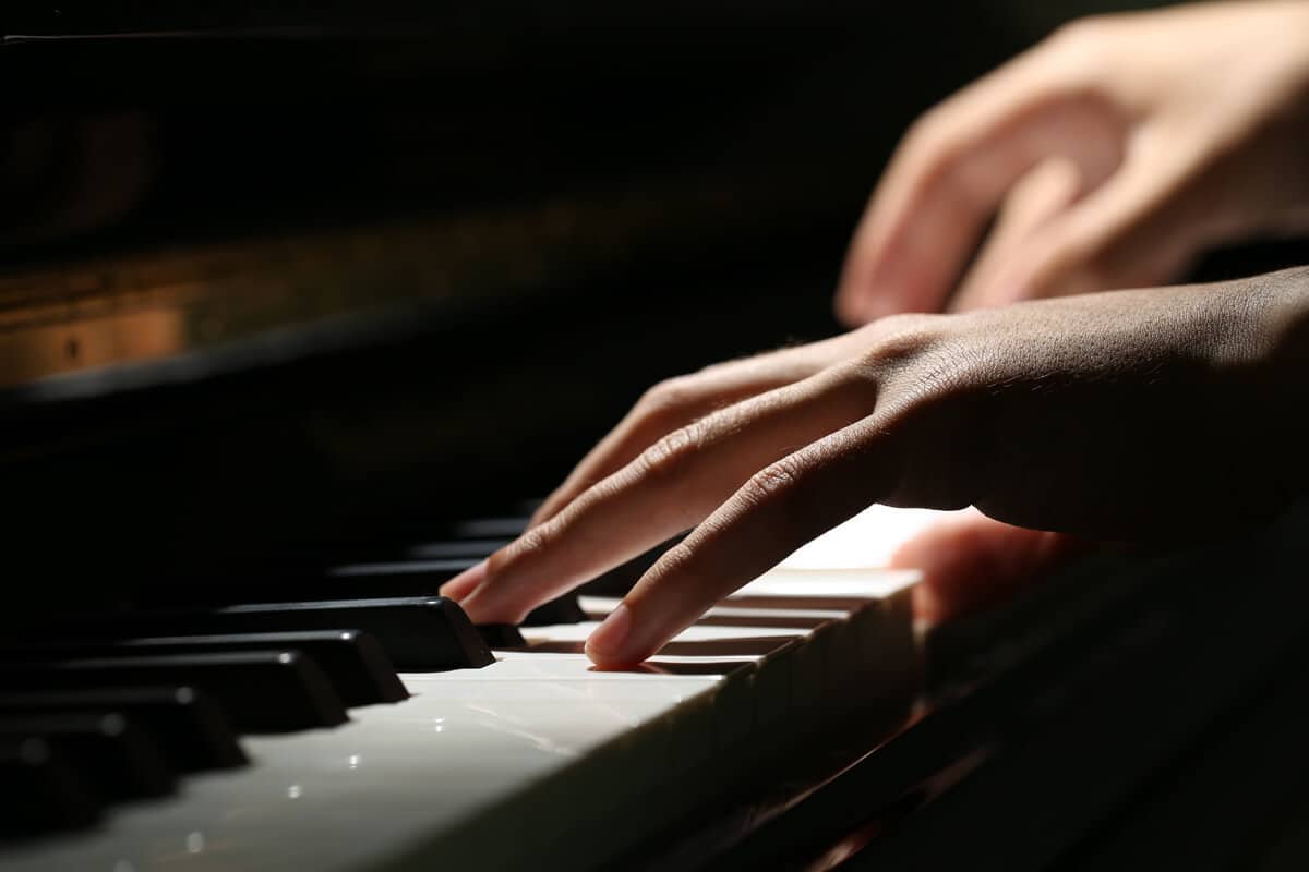 Magical keys of piano photo