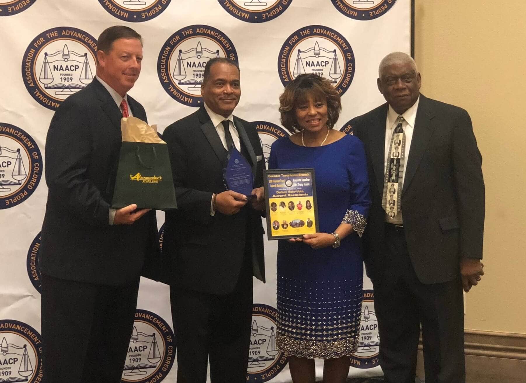 Dr. James Morris, adjunct professor at Texarkana College, who won the prestigious Professional Award at the Greater Texarkana Branch of the National Association for Advancement of Colored People (NAACP) Annual Awards and Freedom Fund Banquet