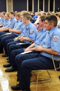 Graduating Fire Academy students