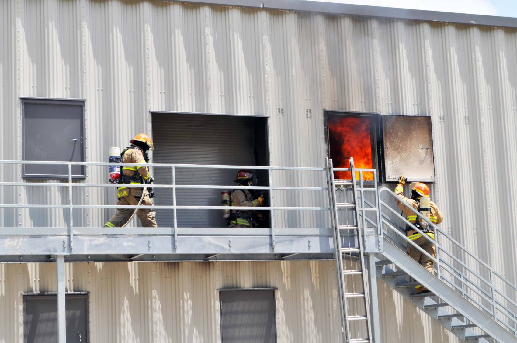 Texarkana College Fire Academy Students training