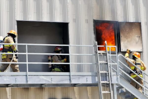 TC Fire Academy in training