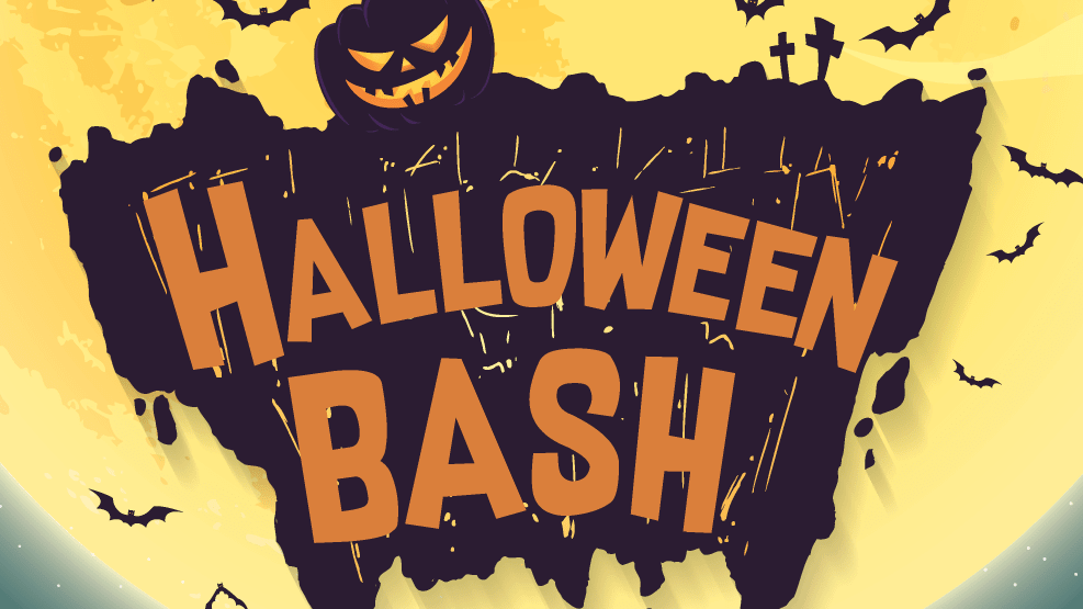 Halloween Bash poster clipping