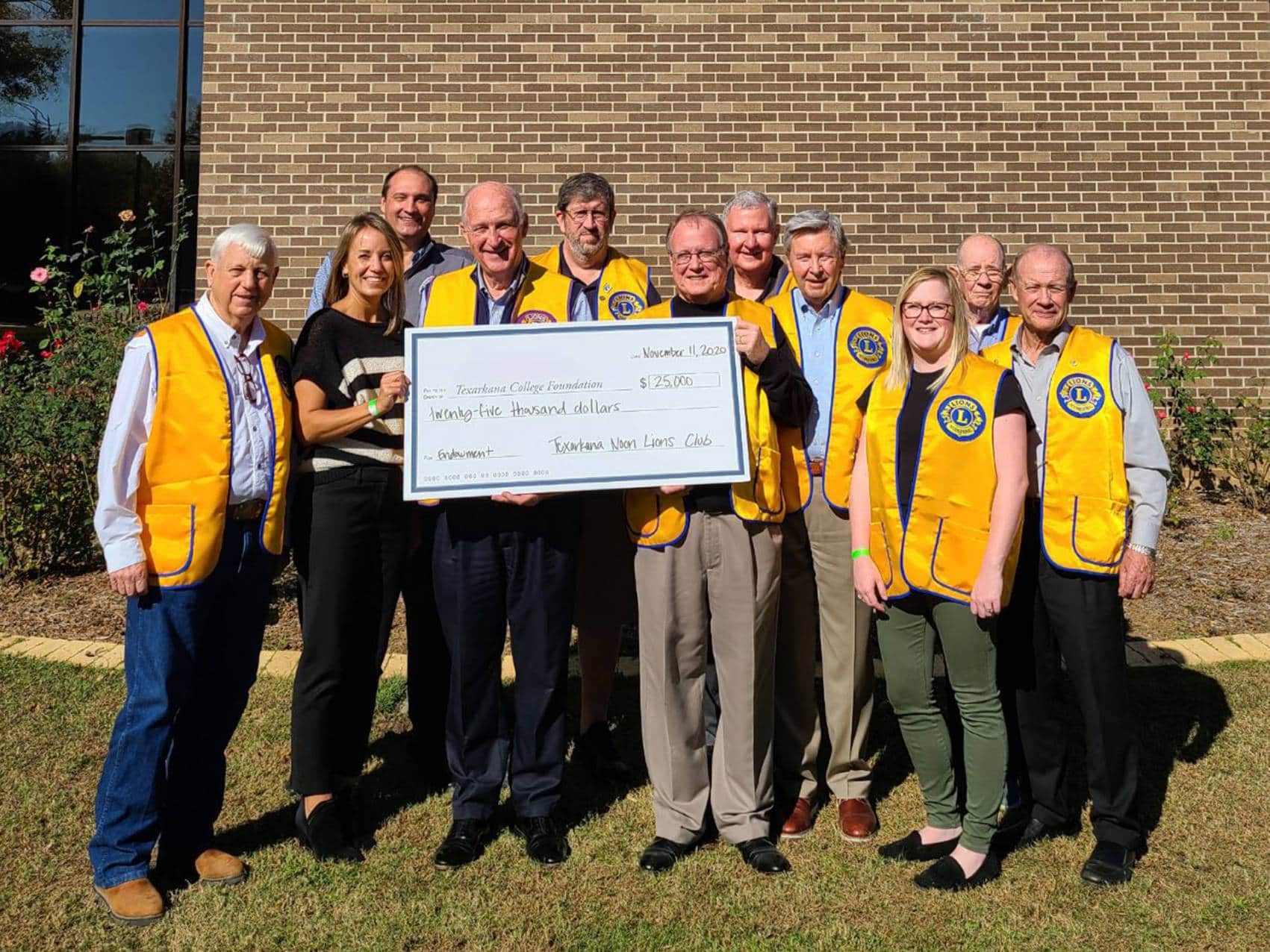 Lions Club TC Foundation donation presentation