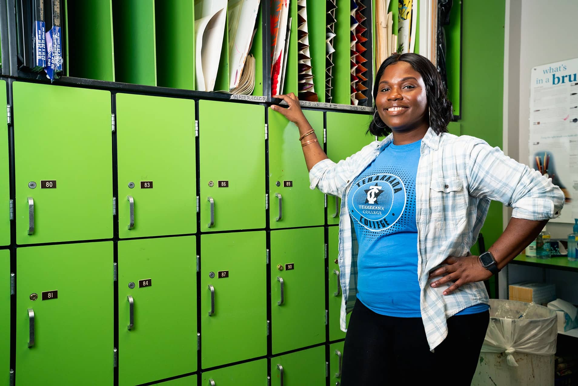 Student at one of many community college courses.