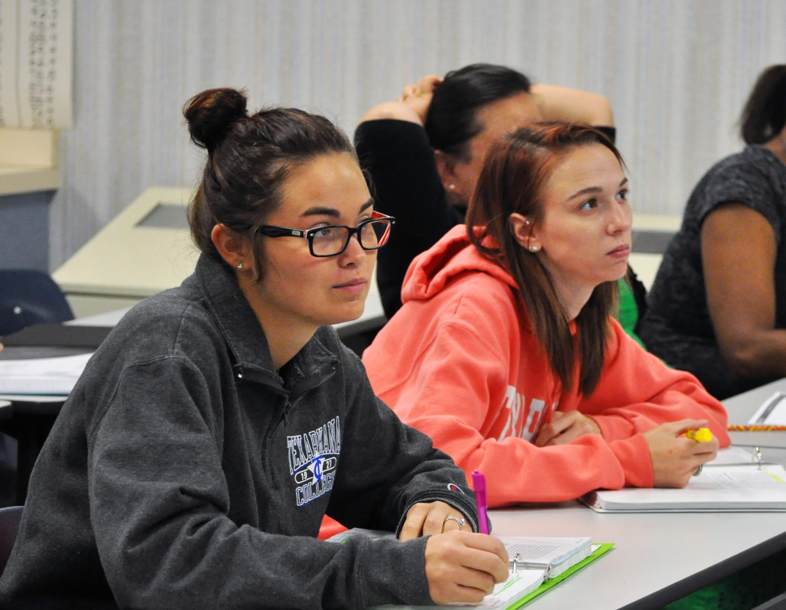 Students attending classes to earn their degree in general studies.