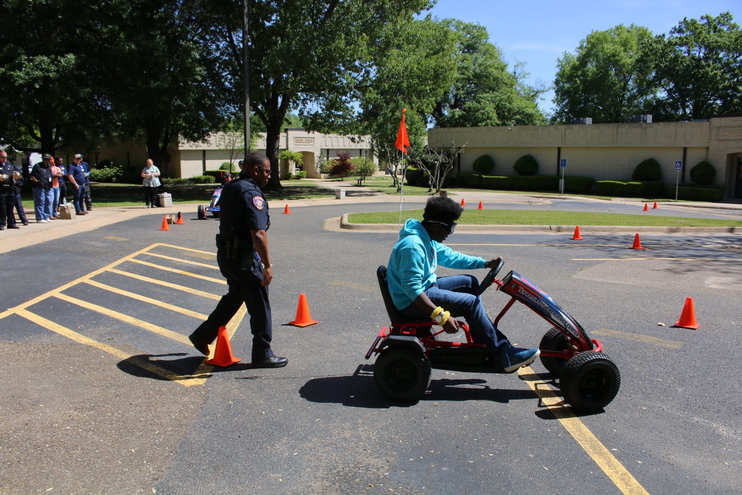 Criminal justice degree students learn about alcohol impairment when operating a vehicle.