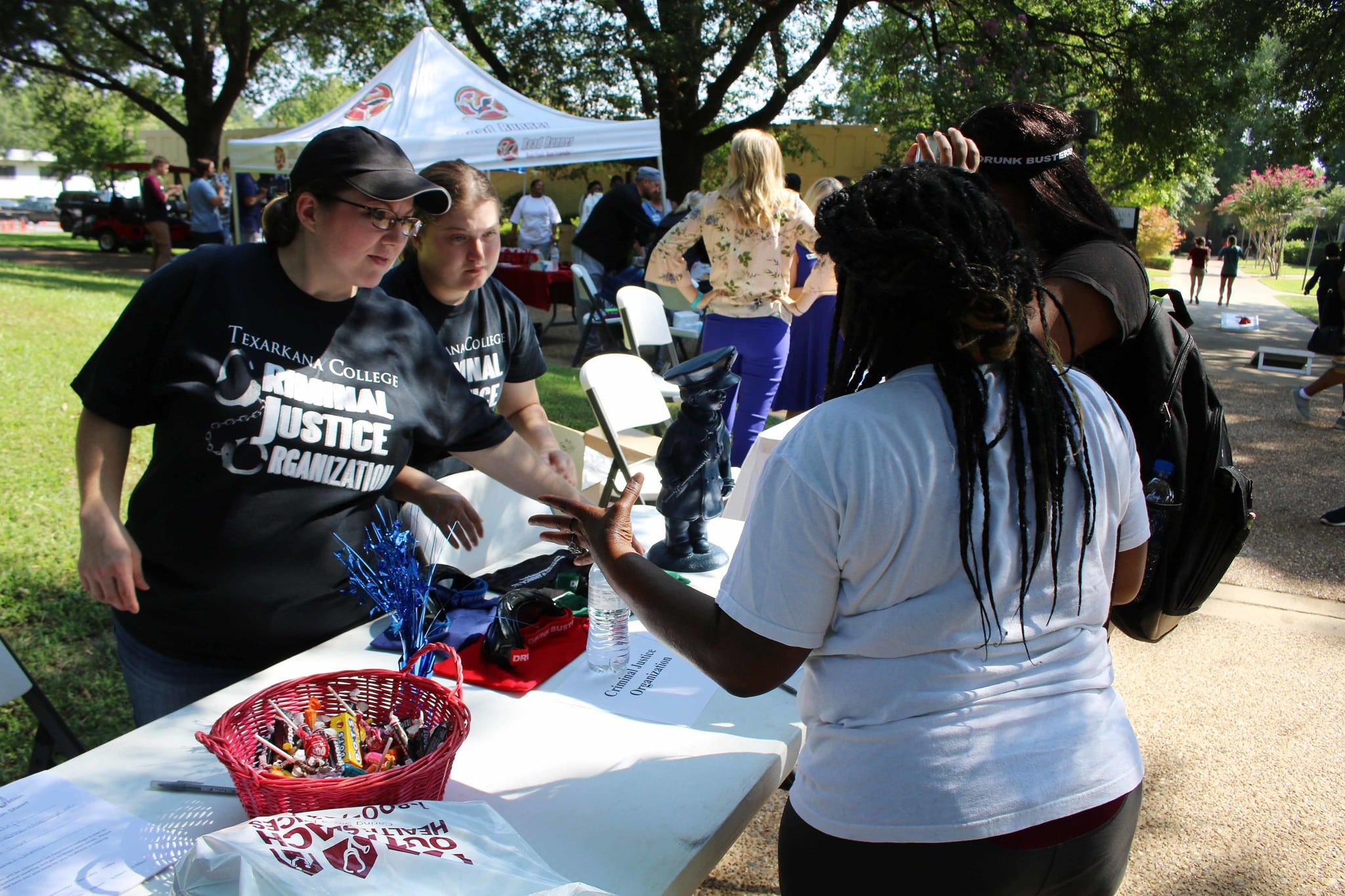 Criminal Justice booth at Fall Fest