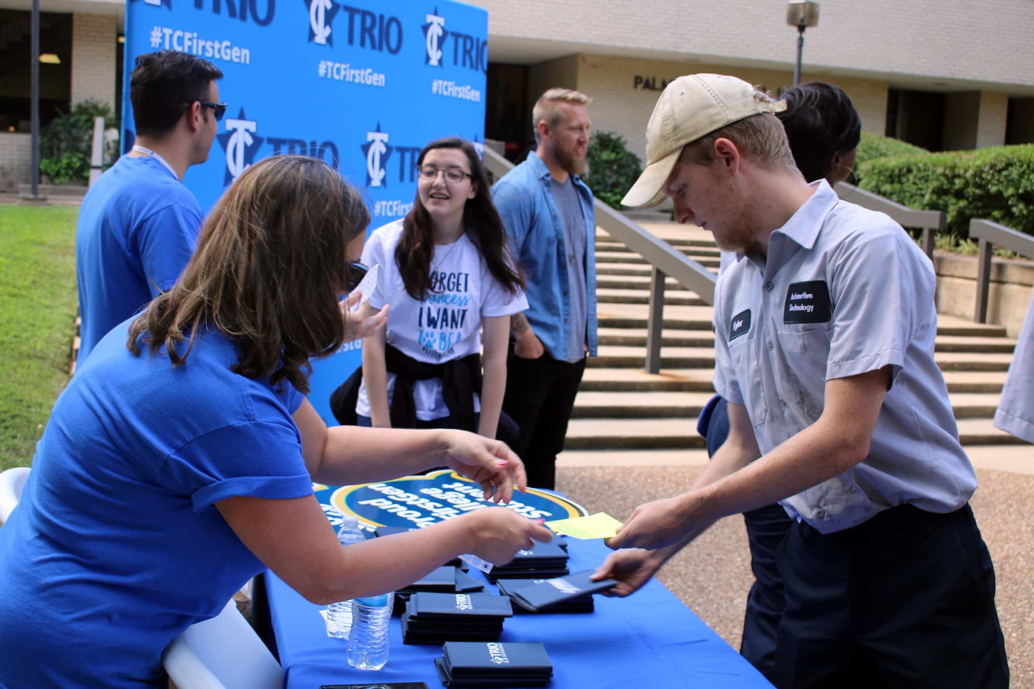 TRIO EOC FirstGen booth at Fall Fest