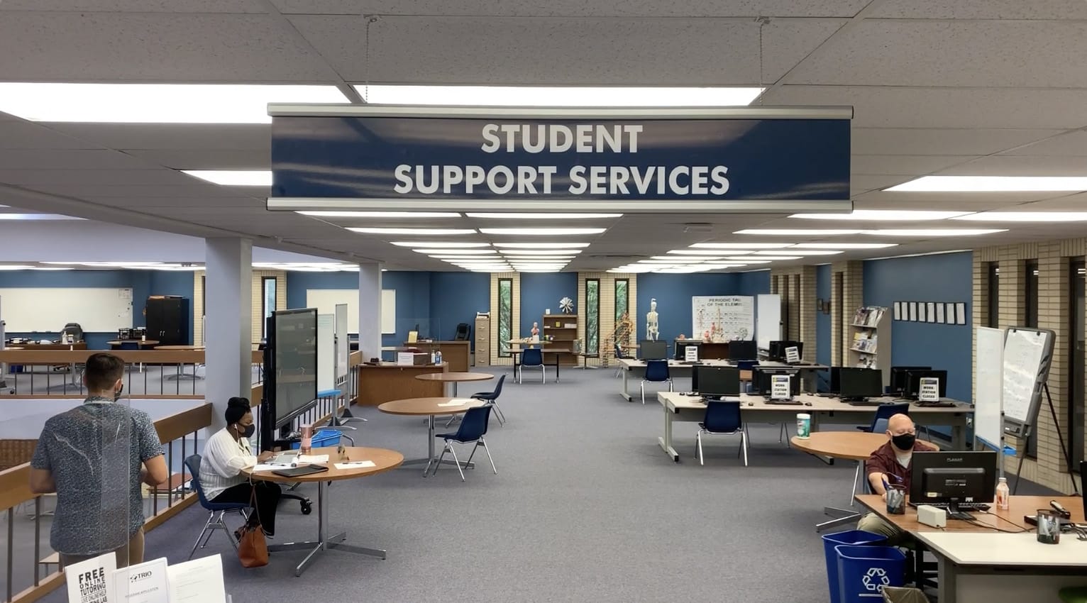 Student Support Services located on the 2nd floor of the library