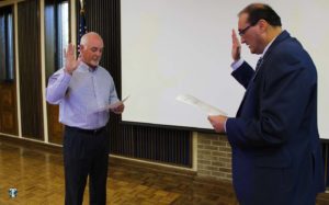 Dr. John Booth swearing in