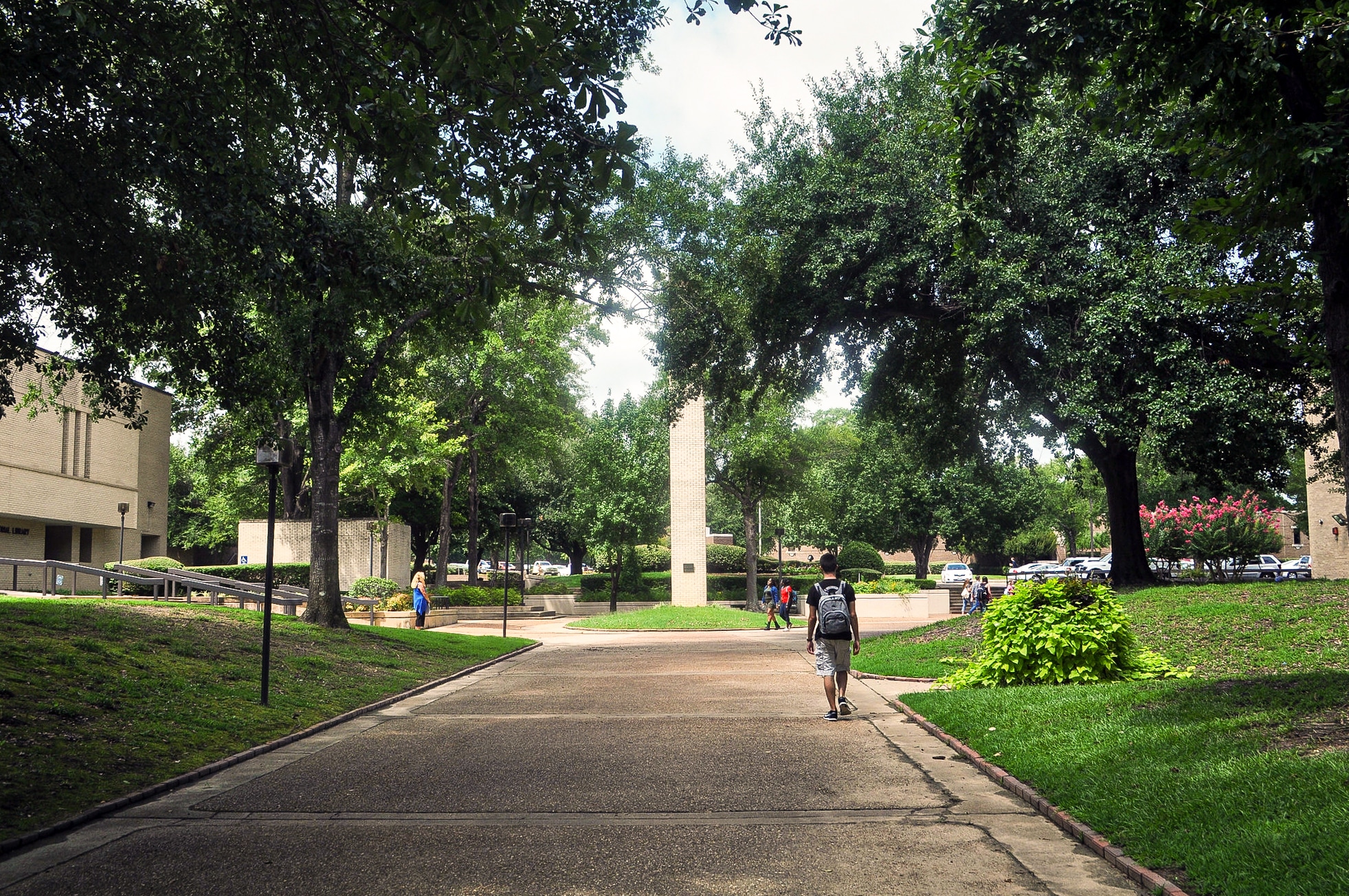 Clock tower in summer