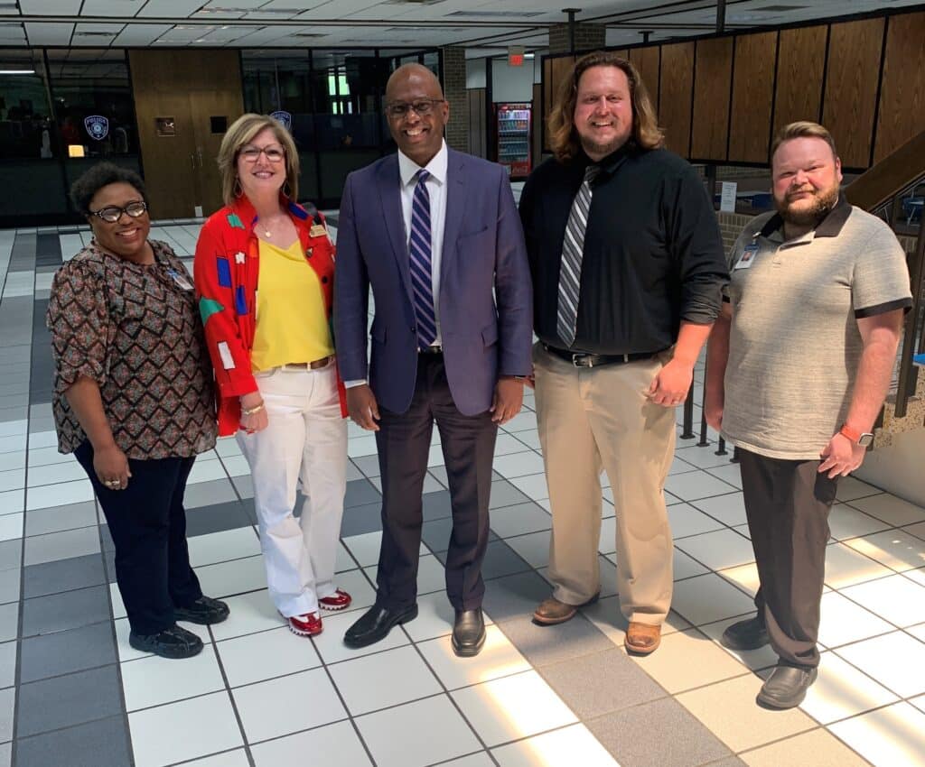 Texarkana College Cosmetology & Barber Program Faculty and Staff: (Left to Right) Denise Collier, Dr. Ronda Dozier, Aaron Hardy, and Shane Pentecost