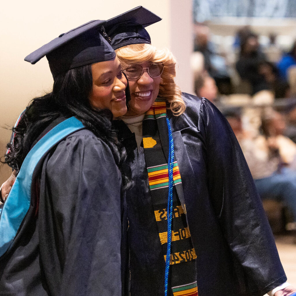 Louise with Alonza Mitchell, English professor at Texarkana College