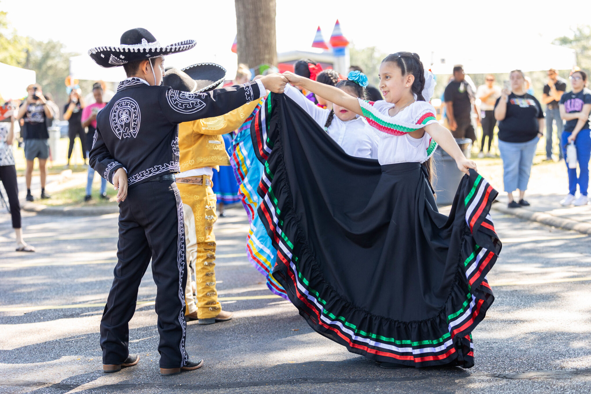 Dancers from the Hispanic Heritage Month 2024 celebration